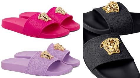 real vs fake versace slides|true versace shoes.